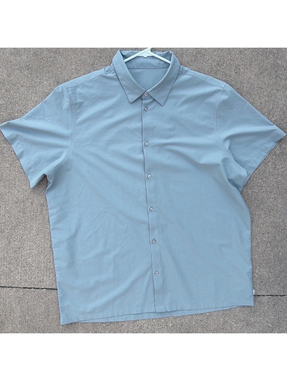 2XL - Men - Vuori Light Green Short Sleeve Button-Up Shirt